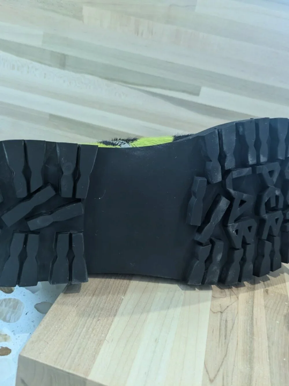 CamperLab Eki Calf Hair Cow Print Chunky Boots Green Black Men\'s 10.5 - W 12.5 CAMPER LAB EKI GREEN BOOTS REVIEW | THEEBROZAYBRAND - YouTube main image 4